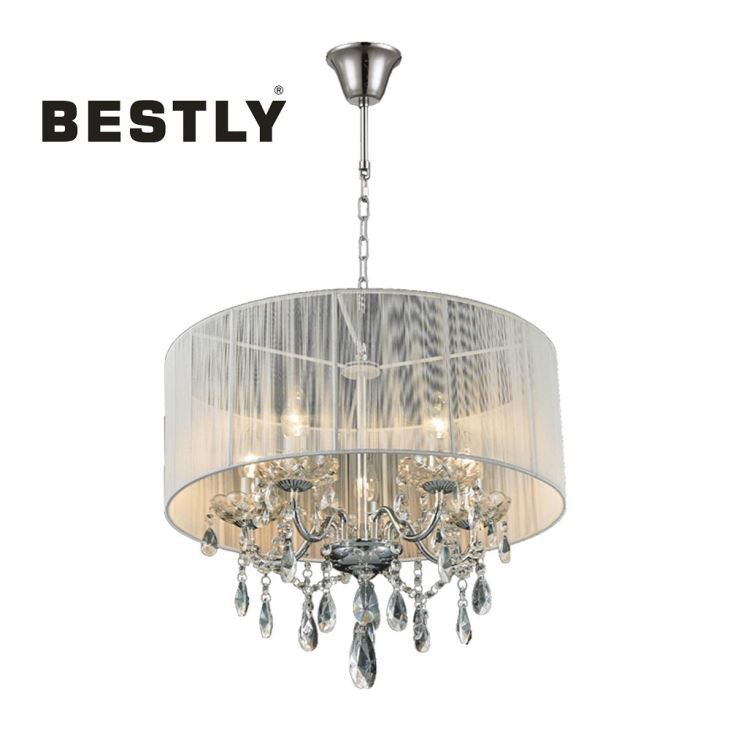 Classical Crystal Chandelier Lighting With Shade