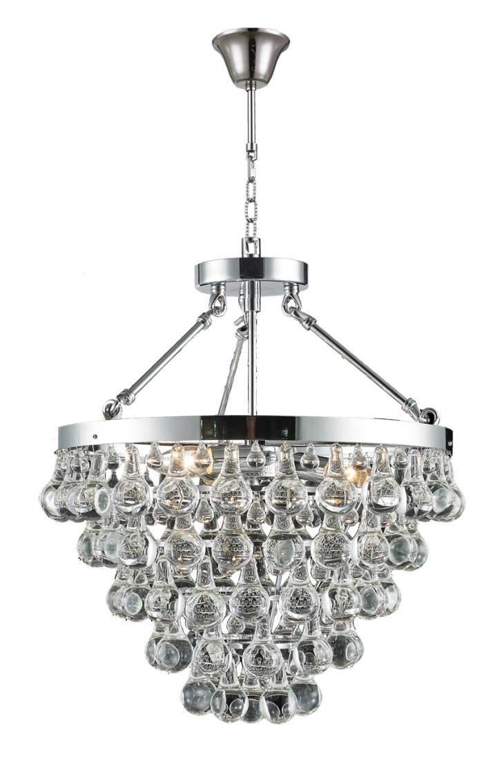 Кристални висящи лампи в модерен стил с дъждовен кристал за дома